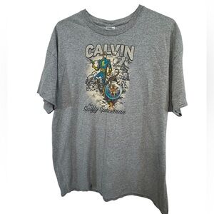 Vintage Calvin The Spiffy Spaceman Gray Men’s XL T-Shirt Calvin & Hobbes